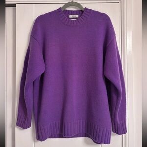 COS Purple Crewneck Sweater